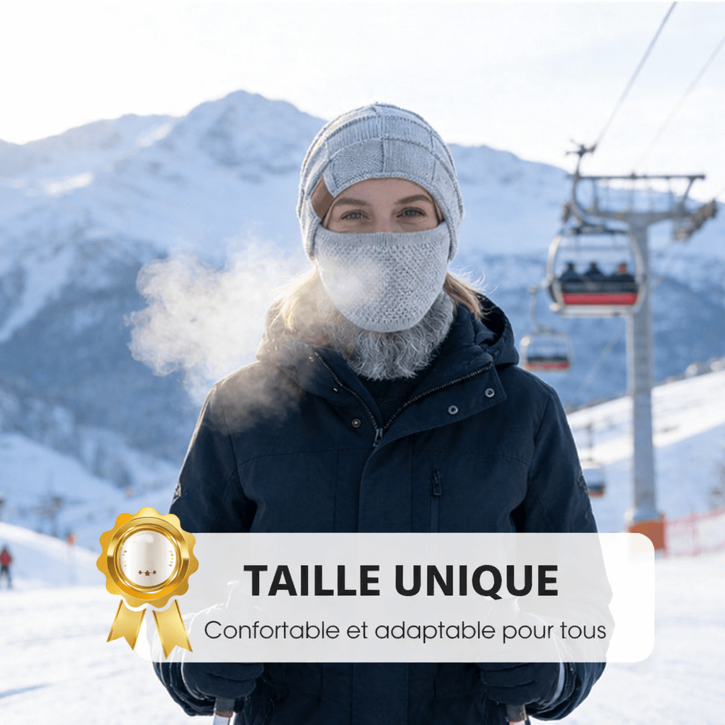 Bonnet d’hiver chaud avec cache-visage