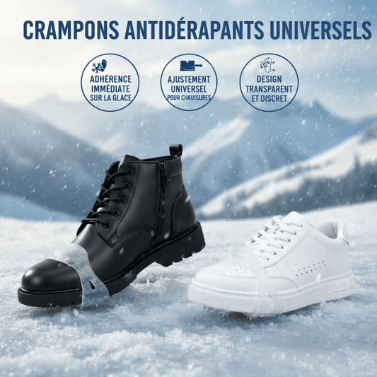 Crampons antidérapants 5 pointes pour chaussures & bottes
