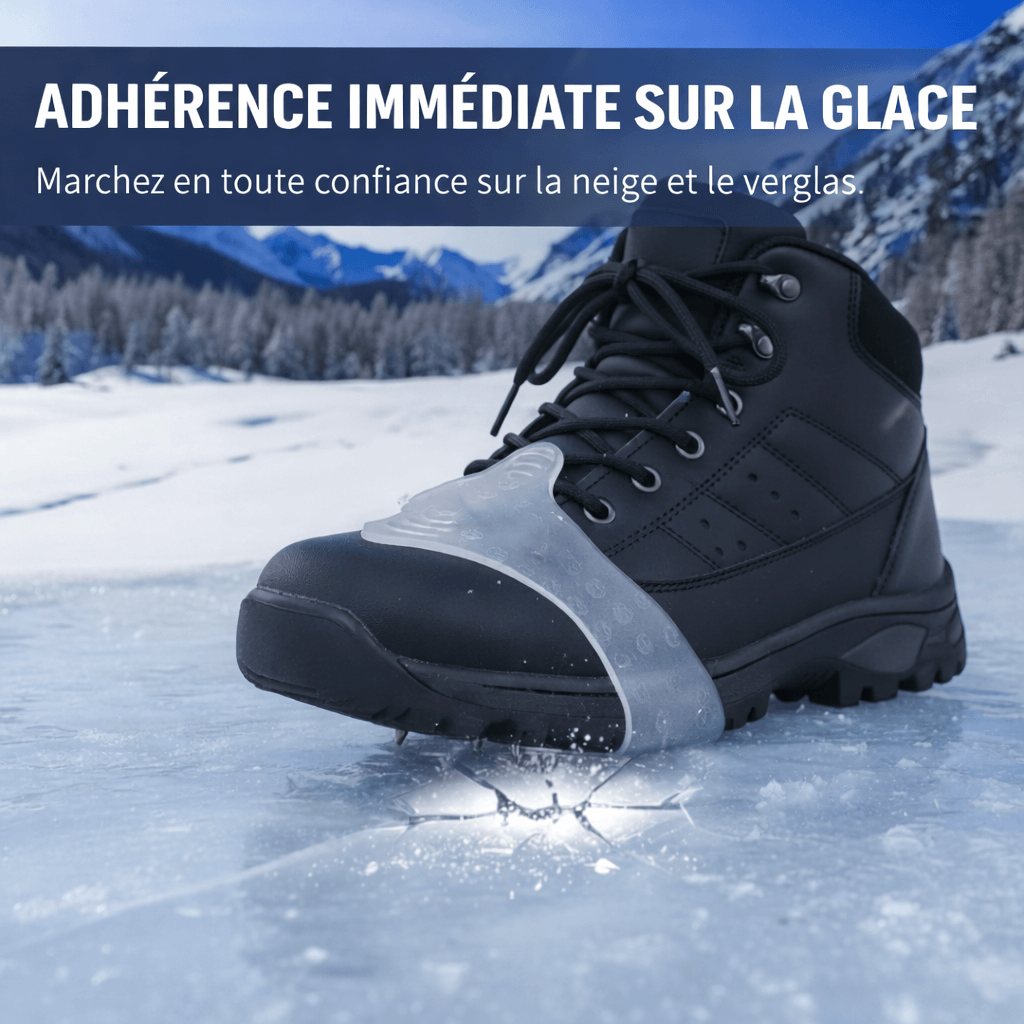 Crampons antidérapants 5 pointes pour chaussures & bottes