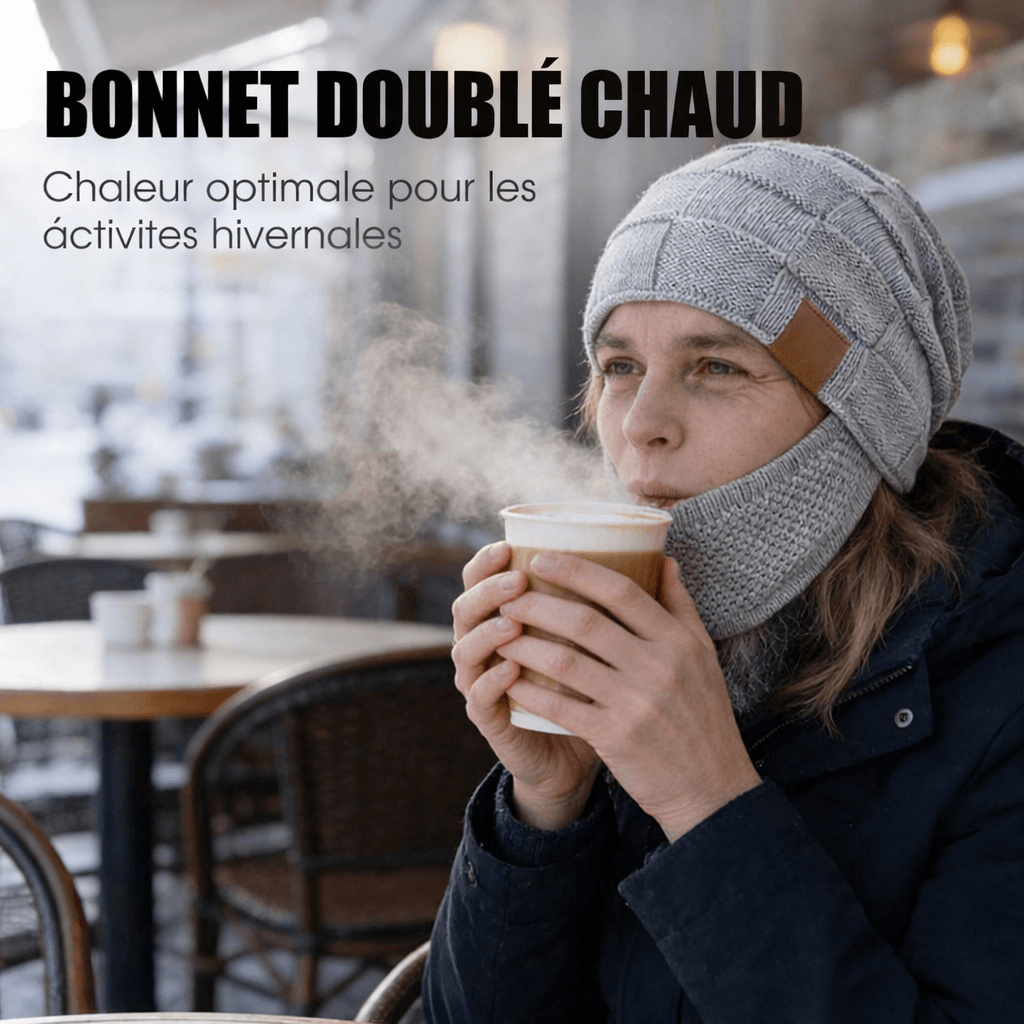 Bonnet d’hiver chaud avec cache-visage