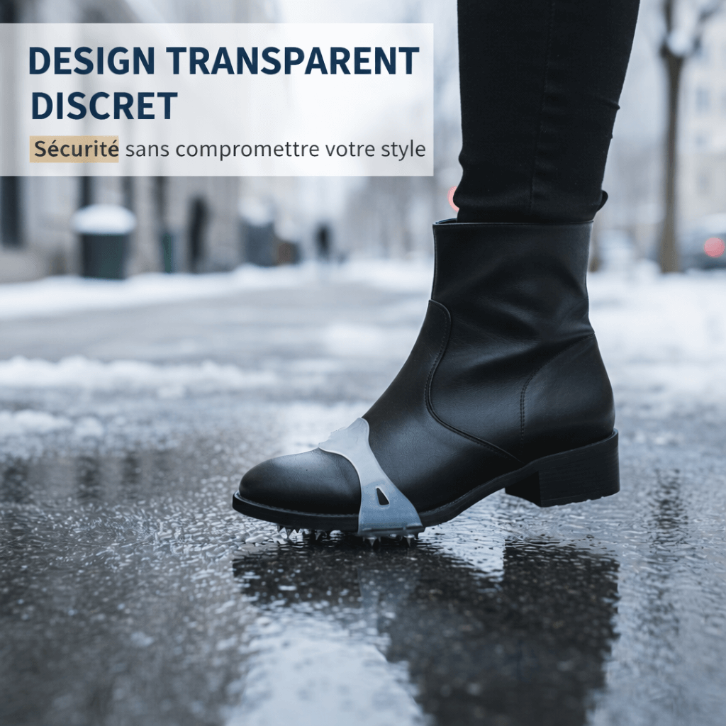 Crampons antidérapants 5 pointes pour chaussures & bottes