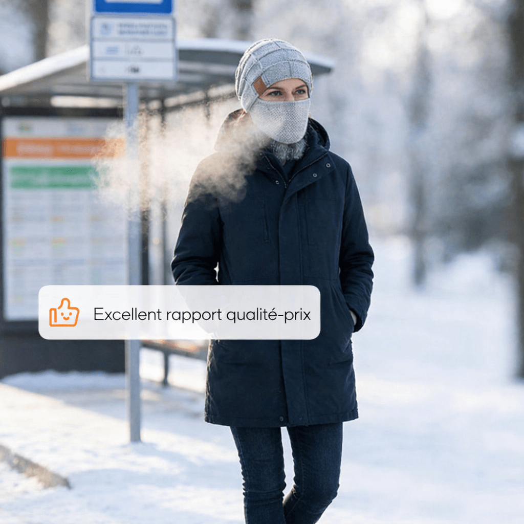 Bonnet d’hiver chaud avec cache-visage