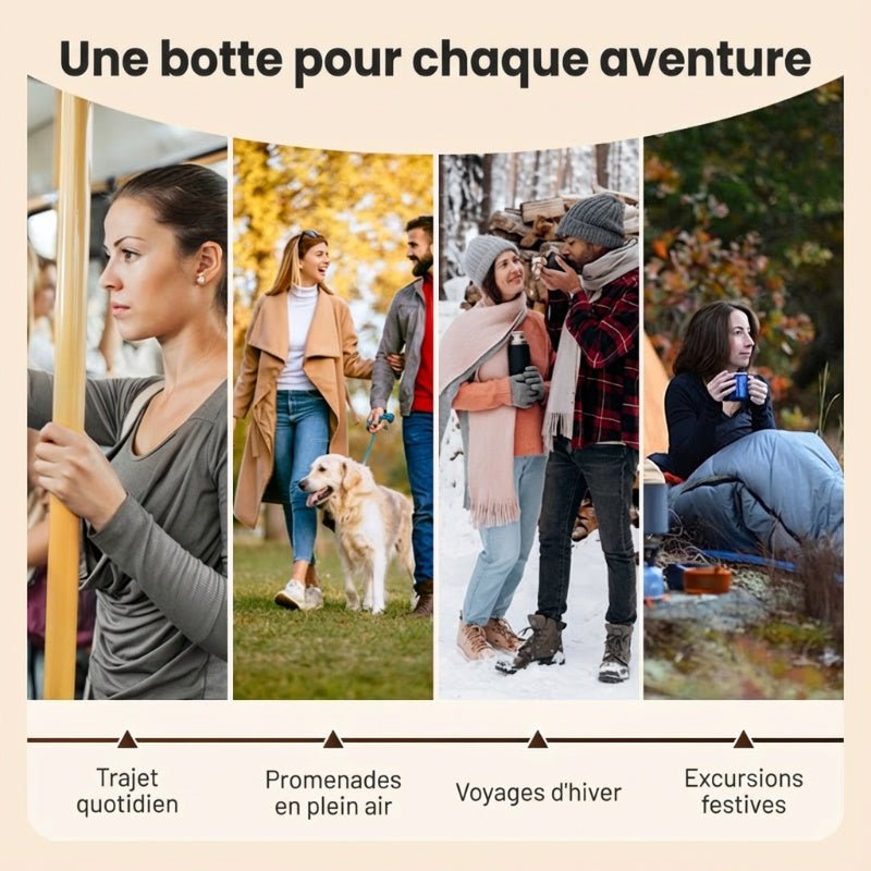 Bottes d’hiver imperméables antidérapantes pour femmes - Le Privier