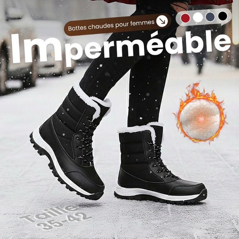 Bottes d’hiver imperméables antidérapantes pour femmes - Le Privier